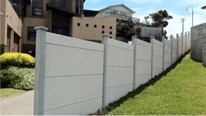 Colored Concrete Fence
